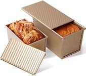 2 Packs Pullman Loaf Pan with Lid, 