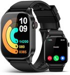 Smart Watch, Infrared True Blood Oxygen Monitor, 2.04-inch AMOLED Display, Heart Rate Sleep Pressure Monitoring, 136+ Sports Modes, IP68 Waterproof Fitness Tracker, Compatible with Android and iOS