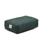 Wiselife Canvas Cotton Iyengar Yoga Bolster Pillow | Cotton Filled Cushion for Meditation, Yoga, Posture Correction, Asanas| Bolster with Removable & Washable Cover (Rectangular Bolster - Green)