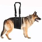 HUAME Dog Lift Harness, Dog Sling for Large Dogs Hind Leg Support, Hip Support Harness to Help Lift Rear for Canine, Up and Down Stairs, Canine Aid and Ligament Rehabilitation (L,Black)