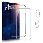 Anoowkoa [2+2 Pack for iPhone 16 Plus 6,7" Screen Protectors and Camera Lens Protectors Guard Tempered Glass Film, Anti Fingerprints Protective Film