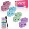 Azrra Jaw Trainer, Jaw Exerciser & Jawline Shaper for Men & Women, Double Chin Reducer, Jawline Toning Tool with 4 Resistance Levels (8pcs) (purple,green,blue,pink)