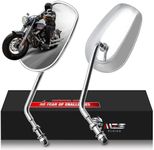 MZS Motorcycle Mirrors Chrome, M8 T