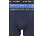 Calvin Klein Men's Trunk 3pk Trunk, C-black/Blu/Blu, L