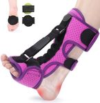 DIKIVIS Plantar Fasciitis Night Splint,Plantar Fasciitis Brace for Plantar Fasciitis Relief,Double Effect Plantar Fasciitis Relief, Night Splint for Heel Pain Suitable for Men and Women,Purple