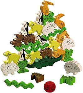 HABA Animal Upon Animal - Classic Wooden Stacking Game Fun for The Whole Family (Made in Germany)