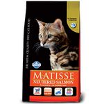 FARMINA PET FOODS Matisse Premium Salmon Dry Cat Food For Neutered For Adult Cats - 1.5 Kg Each - Pack Of 2