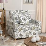YODOLLA 3-in-1 Convertible Sleeper Chair Bed, 175cm Adjustable Single Sofa Armchair with Side Pocket, Pull Out Sleep Chair -Floral
