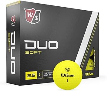 Wilson Duo Soft Golf Ball, Yellow (Set of 12 Ball)
