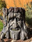 Patio Tub Planter Green Man of The Forest Myth Sculpture Flower Pot Tree Ent Greenman Face Wood Spirit Pagan Wiccan