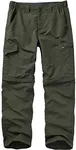 Hiking Pants for Men Convertible boy Scout Cargo Zip Off Lightweight Quick Dry Breathable Fishing Safari Shorts,6226,Army,42