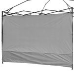 NINAT Canopy Sunwall 1pc, Tent Sidewall for 10x10ft Pop Up Canopy Waterproof with Silver Coating for 3M Straight Leg Gazebos Outdoor Instant Canopies, 1 Pack Grey Sidewall Only