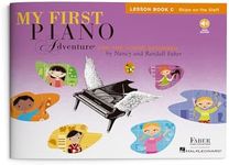 My First Piano Adventure: Lesson Book C | Beginner Piano Method Book | Learn Skips and Early Staff with Online Audio | Piano Sheet Music Songbook | Faber Piano Book for Kids