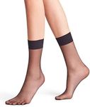 FALKE Women's Shelina 12 Denier Crew Cut W 1 Pair, Black (Black 3009), 8-10.5