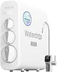Waterdrop G3P600 Reverse Osmosis System, 8 Stage Tankless Reverse Osmosis Water Filter, NSF/ANSI 42 & 58 & 372 Certified, Under Sink RO System, 2:1 Pure to Drain, Smart LED Faucet