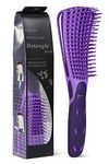 BESTOOL Detangle Hair Brush, Detangling Brush for Black Natural Hair Curly Hair Afro 3/4abc Texture, Faster and Easier Detangle Wet or Dry Hair with No Pain (Purple)