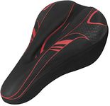 Alexvyan Silicon Gel Soft Bicycle Saddle Seat & Cycling Cushion Pad Cycle Cover (Black with Red)