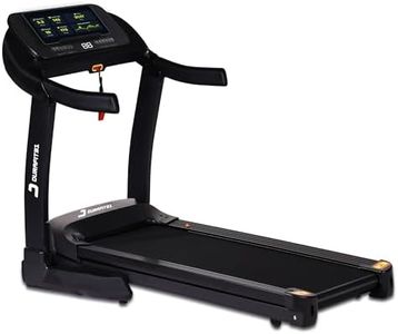 Durafit91™ Velox Pro 6 HP Peak BLDC Motor |Max User Weight 150 Kg|Hydraulic Foldable Treadmill|Running Surface:L -1350mm&W -500mm|25 Level Auto Incline|18 Km/Hr Max Speed|Bluetooth Speaker|Wynd app