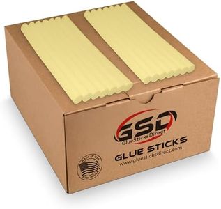 GlueSticksDirect Industrial Grade High Strength Full Size Hot Melt Glue Sticks for Glue Gun - Bulk 10in - Great for Wood & Metal - 7/16" X 10" (450 Sticks, 25lbs Pack) - Made in USA