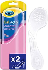 Scholl GelActiv, Plantillas de Mujer en Gel para Zapatos Abiertos, Comodidad Invisible, Pack 2 Plantillas, Talla 35-40,5