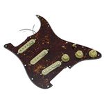 KAISH Vintage Tortoise Loaded Electric Guitar Pickguard Prewired Pickguard with Wilkinson Pickups for USA/Mexico FD Stratocaster