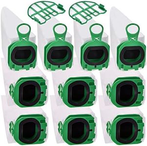 Vacuum Cleaner Bags for Vorwerk Kobold VB100 Pack of 10 Dust Bags with 2 Motor Protection Filter Bags Replacement Part Accessories Replacement Bag Accessories for Vorwerk Kobold VB 100 FP100 FP 100 Cordless Vacuum Cleaner