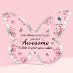 SDOFY Inspirational Gifts for Women Friendship Gifts for Women Congratulations gifts Acrylic Plaque Proud of You Gifts for Best Friends Employees Colleague Boss Teacher