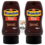 Pickle Bundle with Branston Squeezy Small Chunk Pickle 350g 2 Pack + Brightdale Kitchen Card