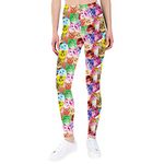 JESKIDS Girls Prints Leggings Casual Yoga Pants Tights Trousers for Kids in 4t to 13 Years, Colorful Cat, 8-9 Years