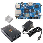 Orange PI3 LTS 2GB LPDDR3 8GB EMMC Flash Allwinner H6 5V3A Type-C Support Android 9.0, Ubuntu, Debian Mini PC (PI3 LTS+ Type-C Power Supply+Al Heat Sink+case)