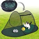 Pet Camping Tent, Breathable Foldable Outside Play Tent for Dogs Cats, Indoor/Outdoor Pop Up Playpens Cage Small Animals Enclosure with Carry Bag (74.4x35.4x30.7)