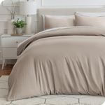 Bare Home Sandwashed Duvet Cover and Pillowcase Set - Single Size - Premium 1800 Ultra-Soft - Lightweight - Cooling Duvet Cover - Bed Duvet Cover with 1 Pillowcase (Single, Sandwashed Pebble Beach)