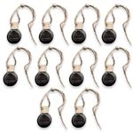 10-Pack Home and Car Air Freshener Empty Bottles 10ml Black - Refillable Fragrance Diffusers for DIY Aromatherapy Diffuser Long Lasting Scent Leak-Proof Design Car Freshener Kit with Hanging Rope