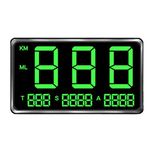 Centeraly Universal Digital Large Screen GPS Speedometer HUD Bike Overspeed Warning System