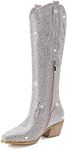 YEOTREAN Women's Rhinestone Boots K