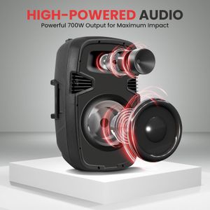 Pyle 1000W Bluetooth PA System – Portable Wireless Speaker