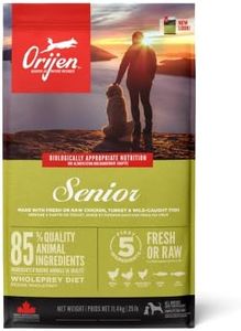ORIJEN Senior Dry Dog Food, Grain Free Dry Dog Food for Senior Dogs, Fresh or Raw Ingredients, 11.4 Kg