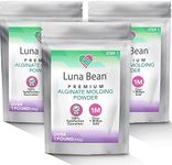 Casting Keepsakes Luna Bean Alginate Molding Powder Refill for Hand Casting Kit - Non-Toxic - Over 3 lb (1,500g) - for Anniversaries, Birthdays, Family Activities - Hand Mold Kit Couples