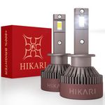 Hikari 2024 Darkenex H1 LED Headlight Bulbs 30000LM, 55W Evobeam2.0 LED, High Lumens LED Kit,6000K Cool White, IP68 Waterproof, Halogen Upgrade Replacement