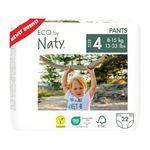 Eco by Naty Pull Ups - Hypoallergenic and Chemical-Free Training Pants, Highly Absorbent and Eco Friendly Pull Ups for Boys and Girls - Size (4) 2T-3T (18-33 lbs) – 22 Count