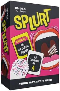 Gamewright - Party to Go - Splurt - Think Fast, Say It First - Ages 10+, 2-8 Players