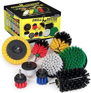 Drill Brush Power Scrubber by Useful Products - Carpet Cleaner - Car Cleaning Brush Kit - Grill Brush - Oven Cleaner - Shower Cleaner - Household Cleaning Tools - Drill Brush Set - Grill Scrub Brush