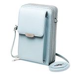 KUKOO Small Crossbody Phone Bags for Women Touch Screen Purse Wallet Mini Shoulder Handbag with Credit Card Slots