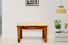 WOODY Furniture™ Solid Wood Bench for Bedroom | Dining Bench for Living Room | Balcony Garden and Outdoor Bench | Rosewood Wood Bench | Wooden Bench Home Furniture | Teak Brown Finish