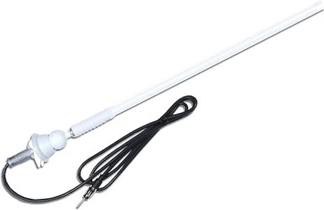 Dual Electronics, Unisex-Adult, NAMSUNG Electronics - Dual MAR16W L Marine MAST Antenna- White, MAR16W, White