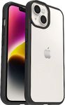 OtterBox Sleek Series Case for iPhone 14, Shockproof, Drop proof, Ultra-Slim, Protective Thin Case, Tested to Military Standard, Clear/Black - Non-Retail Packaging