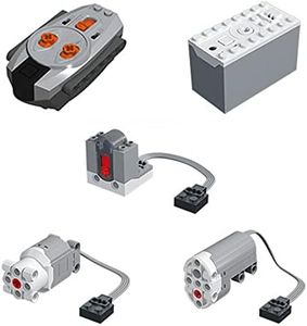 AIWEIYER Technic Power Functions Motor Set,5Pcs Remote Control Kit Motor Power Modification Accessories Building Set Compatible with Technic