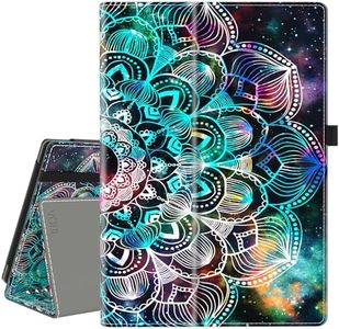 VORI Case for All-New Amazon Kindle Fire HD 10 Tablet and Fire HD 10 Plus (13th/11th Generation 2023/2021 Release) 10.1" - Slim Folding Stand Folio Cover with Auto Wake/Sleep & Hand Strap, Mandala