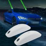 OLTR Abs Vehicle Remote Pilot Light Laser, Led Roof Top Strobe Lights,For Cars, Trucks (Pack Of 2 - White, battery Powered)