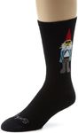 SockGuy Men's Gnomies Socks, Black,